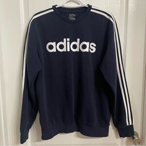 Adidas Men's Navy Blue Crewneck Sweatshirt Men’s Size Medium